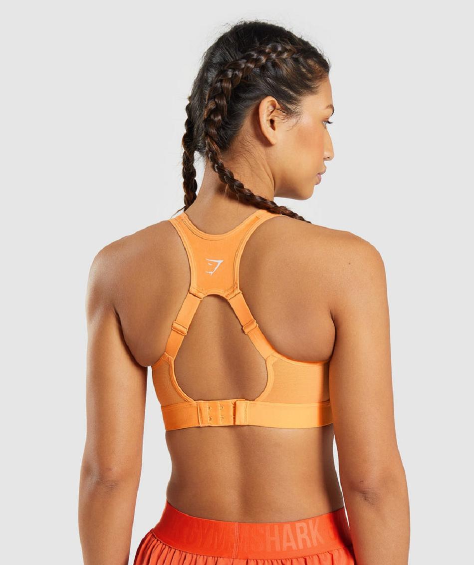 Staniki Sportowe Damskie Gymshark Open Back Morelowe Pomarańczowe | PL 2873RVD